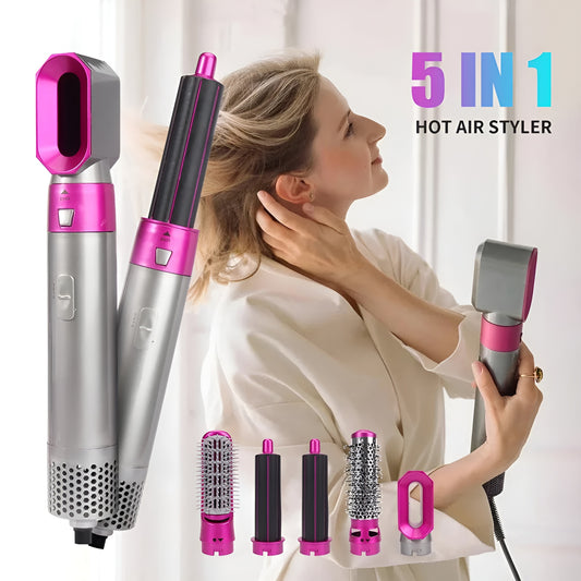 5 in 1 Professional Hair Styler, Straightener and Curlier